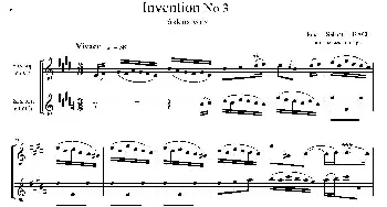 萨克斯谱 | Inventions 巴赫15首创意曲(二重奏—3）