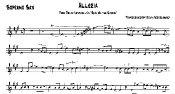 萨克斯谱 | Alleria(高音萨克斯）