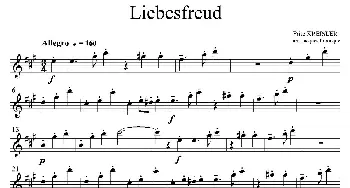 萨克斯谱 | Liebesfreud(四重奏中音萨克斯分谱）