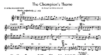 萨克斯谱 | The Champion's Theme