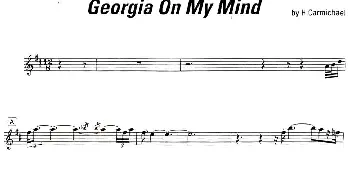 萨克斯谱 | Georgia on my mind