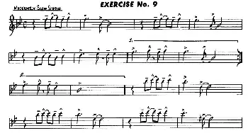 萨克斯谱 | Basic Jazz Conception for saxophone(EXERCISE No.9)Lennie Niehaus
