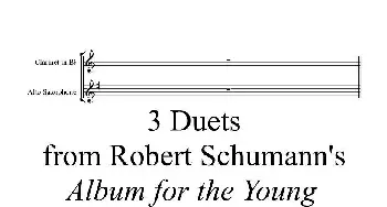 萨克斯谱 | Robert Schumann-中音萨克斯练习曲  Robert Schumann