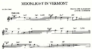 萨克斯谱 | MOONLIGHT IN VERMONT