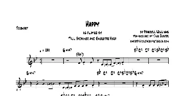 萨克斯谱 | Happy(Trumpet）