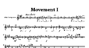 萨克斯谱 | Movement(四重奏中音萨克斯分谱）