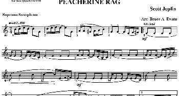 萨克斯谱 | PEACHERINE RAG(四重奏·高音萨克斯分谱）