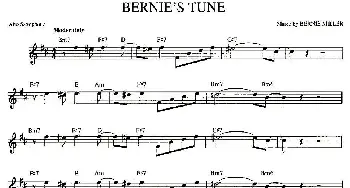 萨克斯谱 | BERNIE'S TUNE