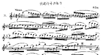 萨克斯谱 | 萨克斯练习曲合集(3—31）快速的6/8拍练习  费里格