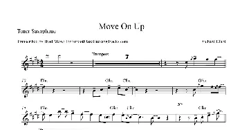 萨克斯谱 | Move On Up(次中音萨克斯）