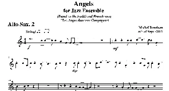 萨克斯谱 | Angels for Jazz Ensemble(第二中音萨克斯分谱）