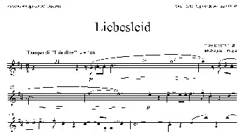 萨克斯谱 | Liebesleid(四重奏 第1 2高音萨克斯分谱）