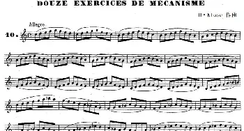 萨克斯谱 | H·Klose练习曲(douze exercices de mecanisme—10)H·Klose