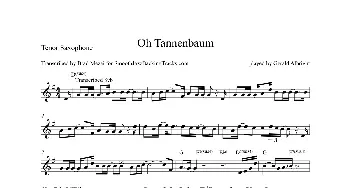 萨克斯谱 | Oh Tannenbaum(次中音萨克斯）