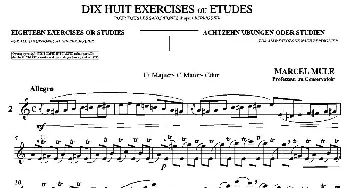 萨克斯谱 | 18 Exercicios ou Estudos de Marcel Mule - Enelruy Lira(马瑟·穆勒18首练习曲—2)Marcel Mule(马瑟·穆尔）
