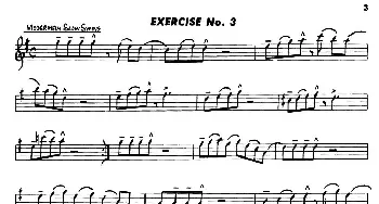 萨克斯谱 | Basic Jazz Conception for saxophone(EXERCISE No.3)Lennie Niehaus