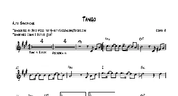 萨克斯谱 | Tango(中音萨克斯）