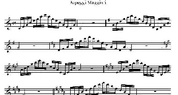 萨克斯谱 | Arpeggi Maggiori