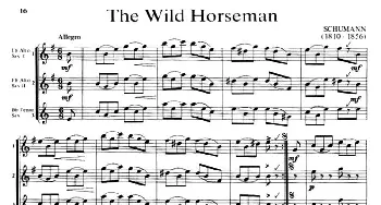 萨克斯谱 | The Wild Horseman(三重奏）