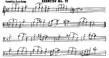 萨克斯谱 | Basic Jazz Conception for saxophone(EXERCISE No.12)Lennie Niehaus