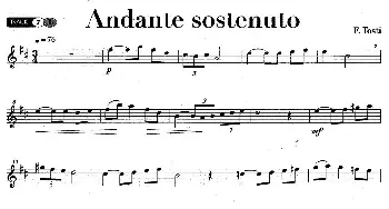 萨克斯谱 | Andante sostenuto  F·Tosti