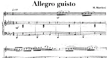 萨克斯谱 | Allegro guisto(中音萨克所+钢琴伴奏)M·Marchesi