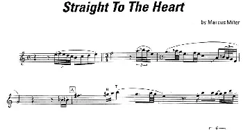 萨克斯谱 | Straight to my hear  David Sanborn (大卫·森鹏）