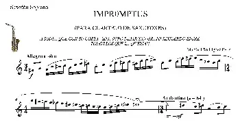 萨克斯谱 | IMPROMTUS(高音萨克斯分谱））