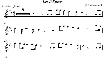 萨克斯谱 | Let it Snow(圣诞歌曲）