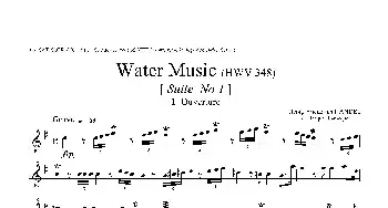 萨克斯谱 | Water Music(HWV.348 No.1）(第一高音萨克斯）