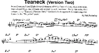 萨克斯谱 | Teaneck(Version Two）