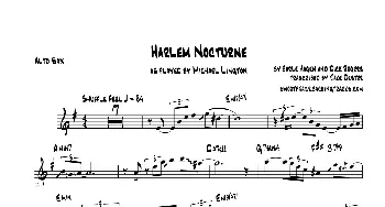 萨克斯谱 | Harlem Nocturne(中音萨克斯）