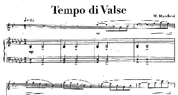 萨克斯谱 | Tempo di Valse(中音萨克所+钢琴伴奏)M·Marchesi