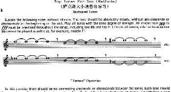 萨克斯谱 | Top Tones For Sax(Methode）(萨克斯大小调音阶练习）