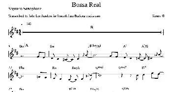 萨克斯谱 | Bossa Real(高音萨克斯）