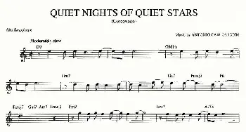 萨克斯谱 | QUIET NIGHTS OF QUIET STARS