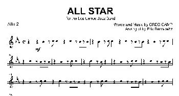 萨克斯谱 | ALL STAR(2支中音萨克斯分谱）