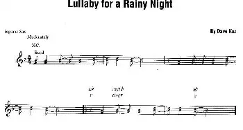 萨克斯谱 | Lullaby for a Rainy Night  Dave Koz(戴夫·考兹）