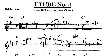 萨克斯谱 | ETUDE No.4(高音萨克斯超吹练习曲）