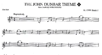 萨克斯谱 | THE JOHN DUNBAR THEME