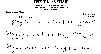 萨克斯谱 | THE X-MAS WISH(上低音萨克斯分谱）