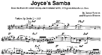 萨克斯谱 | Joyce's Samba