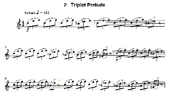 萨克斯谱 | Triplet Prelude(12首现代风格练习曲之2)James Rae