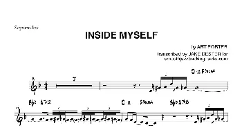 萨克斯谱 | Inside My self(高音萨克斯）