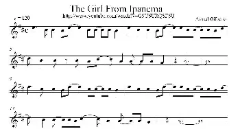 萨克斯谱 | The Girl From Ipanema