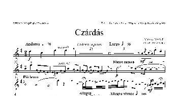 萨克斯谱 | Czardas 查尔达斯(15重奏）(3支次中音萨克斯）