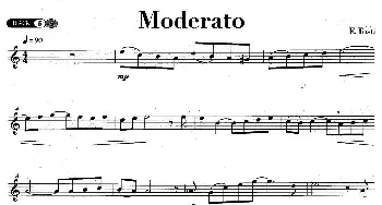 萨克斯谱 | Moderato  F·Tosti