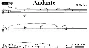 萨克斯谱 | Andante(M·Marchesi作曲版)M·Marchesi