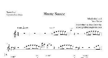 萨克斯谱 | Haute Sauce(次中音萨克斯）