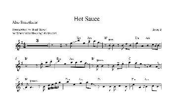 萨克斯谱 | Hot Sauce(中音萨克斯）